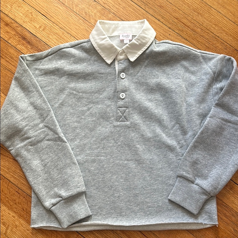 Franki by Francesca’s Girl Gray Polo Shirt